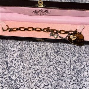Vintage JUICY gold bracelet with Heart Charm